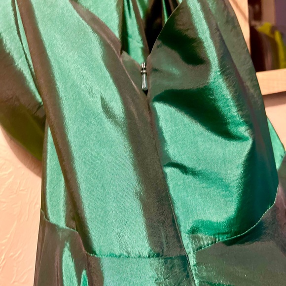 Handmade DressCulture Hunter Green Gown Prom Dress - Picture 6 of 7